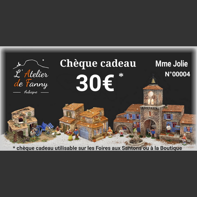 Chèque cadeau 30€