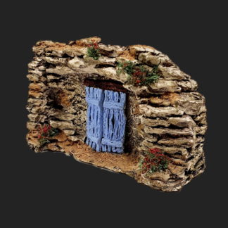 atelier de Fanny – Aubagne -provence – santon de provence -santon – décors de provence – décors de crèche – crèches de Provence- accessoire de Provence -artisan – made in france – mur avec porte de provence