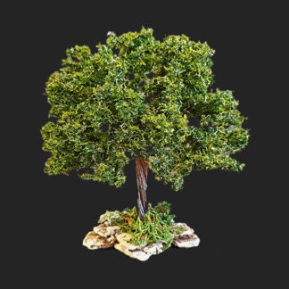 arbre 15 cm vert foncé –  Aubagne -provence – santon de provence -santon – décors de provence – décors de crèche – crèches de Provence- accessoire de Provence -artisan – made in france – france