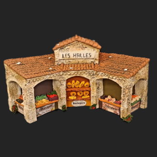 halles de provence- atelier de fanny – décors de crèche – aubagne – santons 7 cm