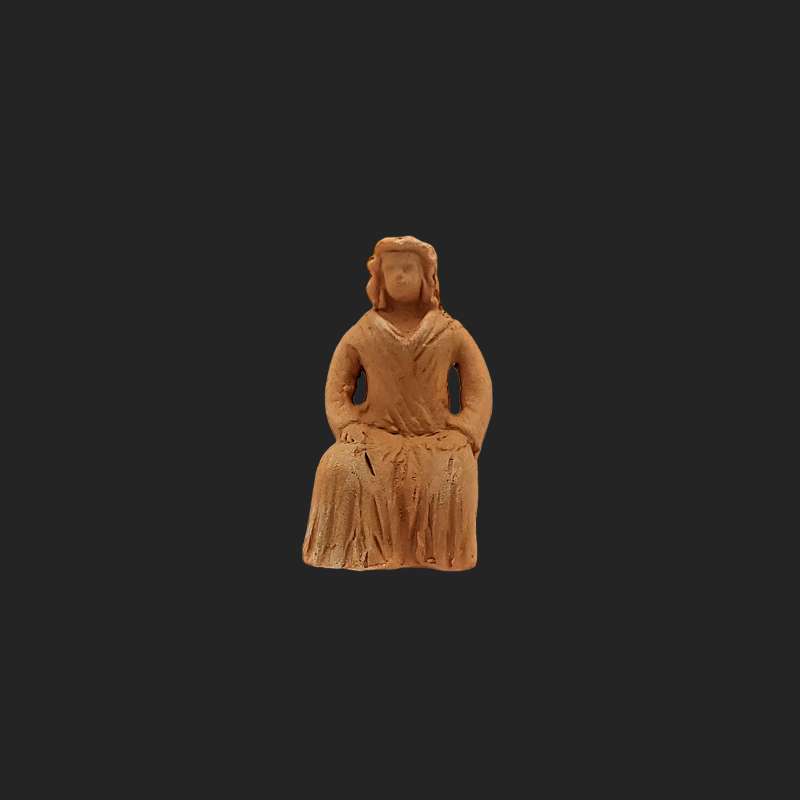 santon – santon 7cm – santon de provence – décors de crèche – santon aubagne – atelier de fanny – artisanat – made in france – santon femme assises 7cm