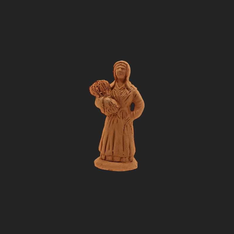 santon – santon 7cm – santon de provence – décors de crèche – santon aubagne – atelier de fanny – artisanat – made in france – santon femme lavandes 7cm