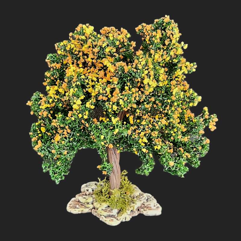 arbre fleurs d’automne – santons – Décors de Crèche – santons 7cm – atelier de fanny – Aubagne