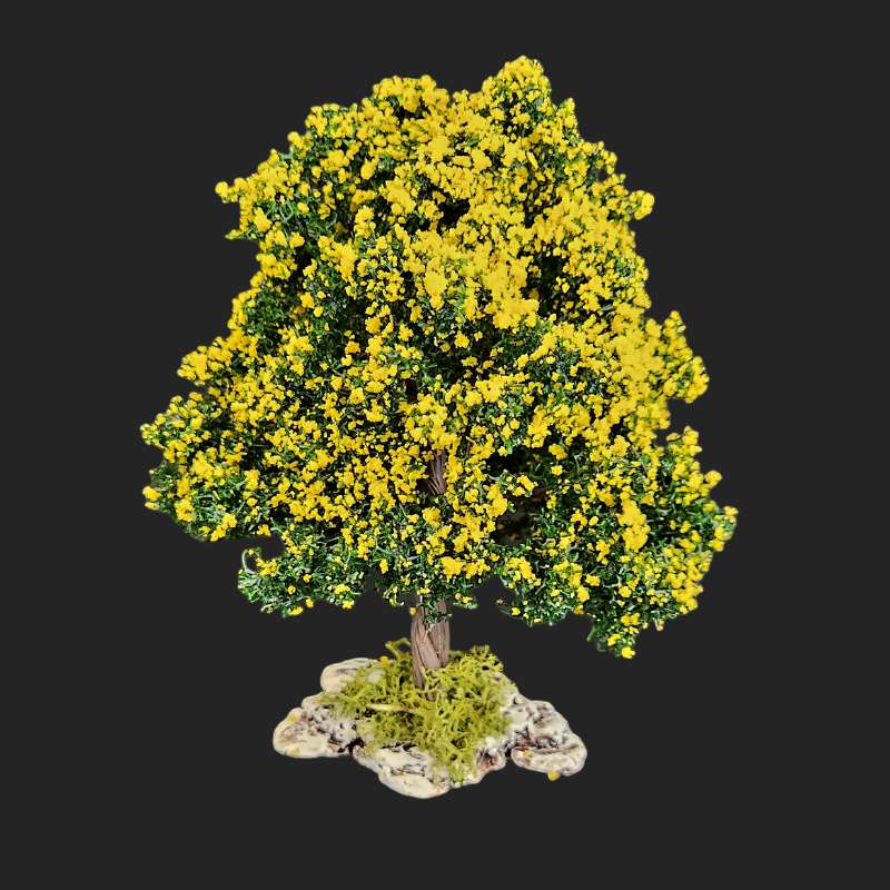 arbre mimosas – santons – Décors de Crèche – santons 7cm – atelier de fanny – Aubagne