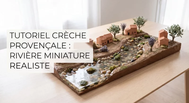 Créer une Rivière Réaliste pour Votre Crèche Provençale : Le Tuto Complet (Résine + Galets Naturels)