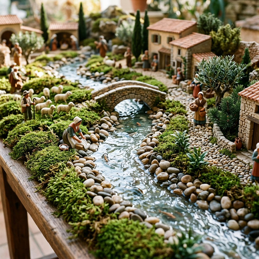 Créer une Rivière Réaliste pour Votre Crèche Provençale : Le Guide Pratique Complet